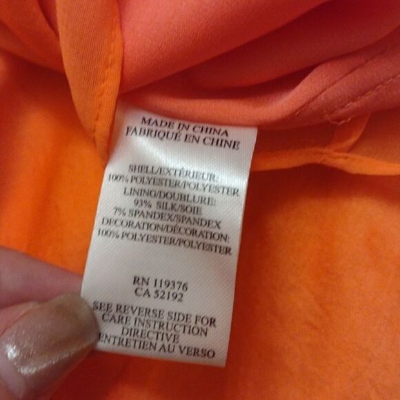 Helmut Lang Dress Chroma Drape cutout mesh details color sunburn Orange bright 4 - Picture 10 of 12